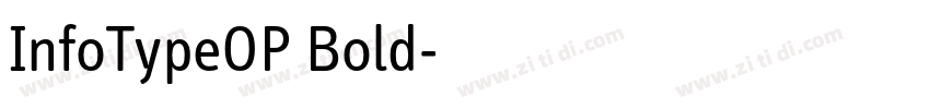 InfoTypeOP Bold字体转换